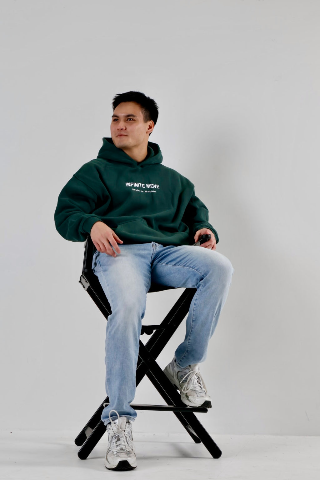 Infinite Origin - Pine Green Fleecy Hoodie