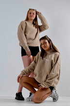 Infinite Origin - Beige Fleecy Hoodie