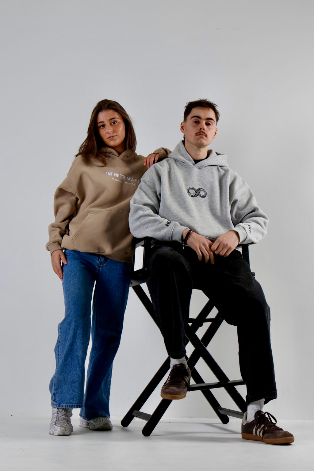 Infinite Origin - Beige Fleecy Hoodie