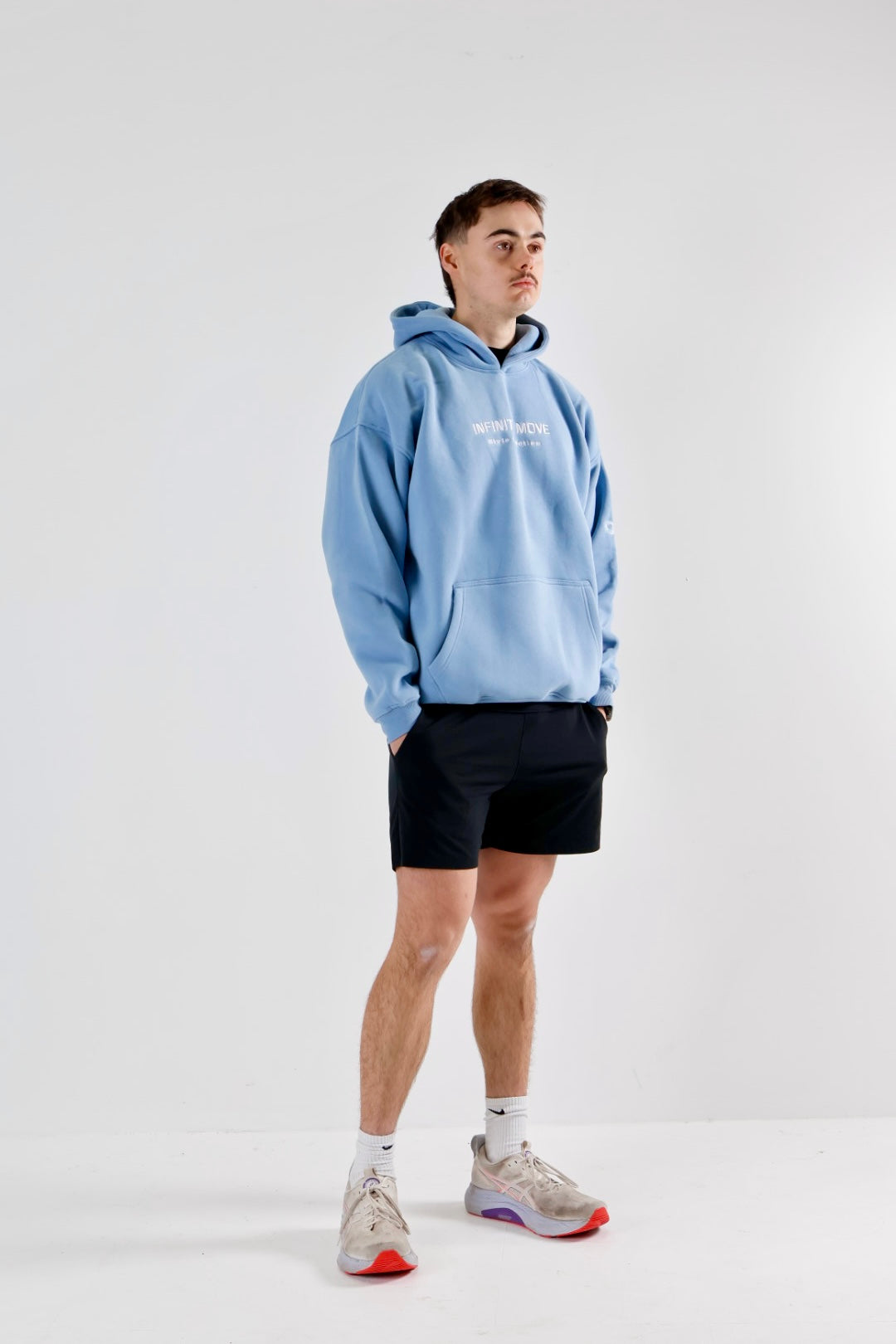 Infinite Origin - Carolina Blue Fleecy Hoodie