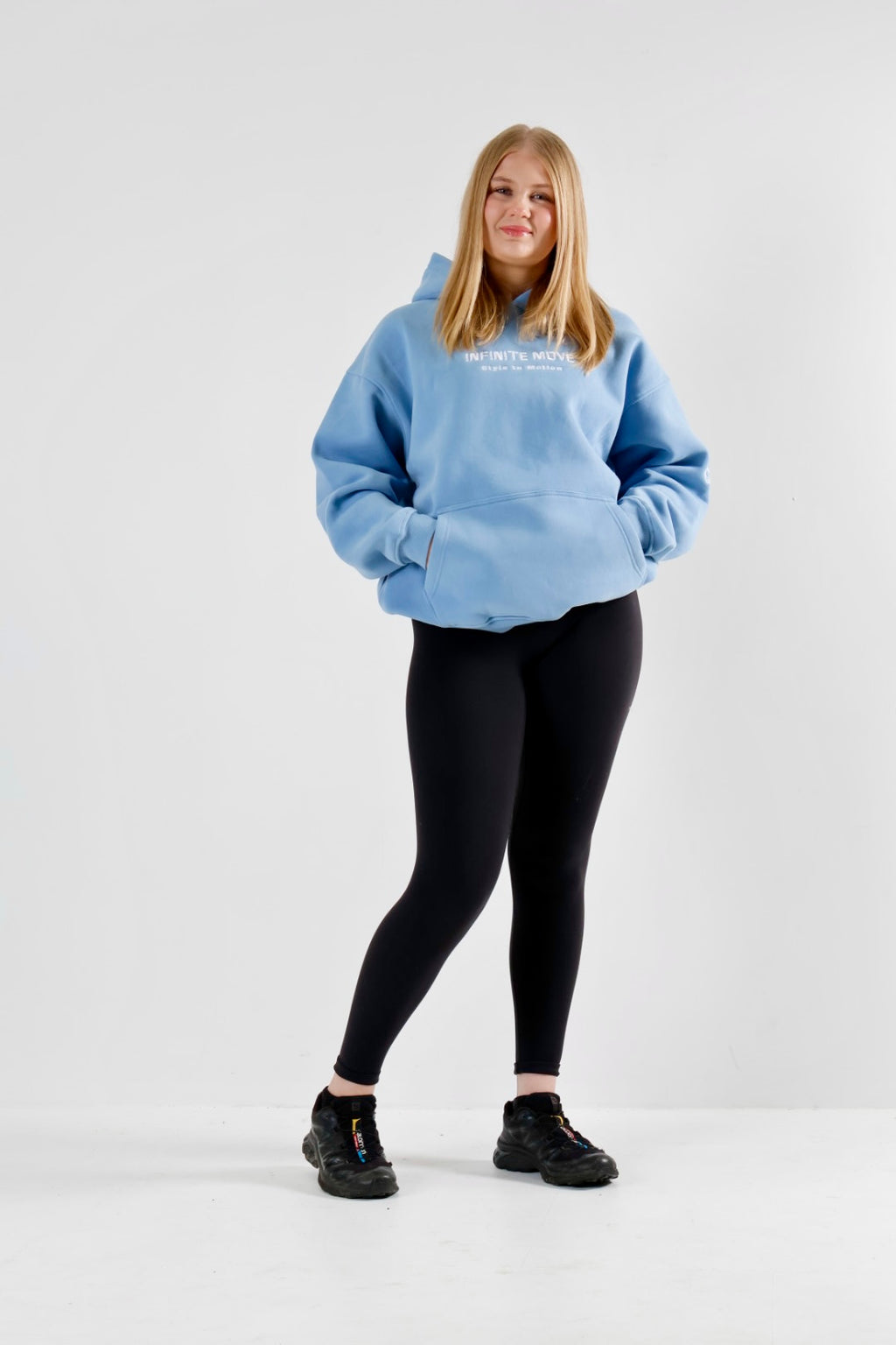 Infinite Origin - Carolina Blue Fleecy Hoodie