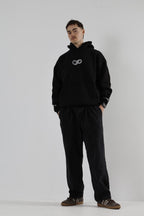Infinite Origin - Black Fleecy Hoodie